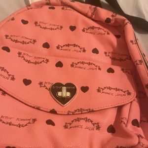 Pink and black betsy johnson’s designer mini book bag